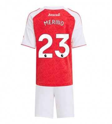 Arsenal Mikel Merino #23 Hemmakläder Barn 2025-26 Kortärmad (+ Korta byxor)